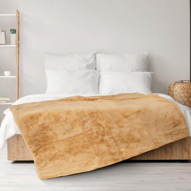 Cozy Faux Fur Throw Blanket