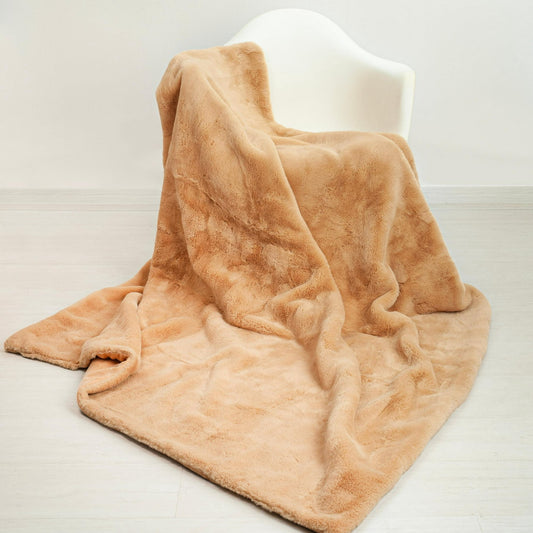 Peach Throw Blanket for Living Room