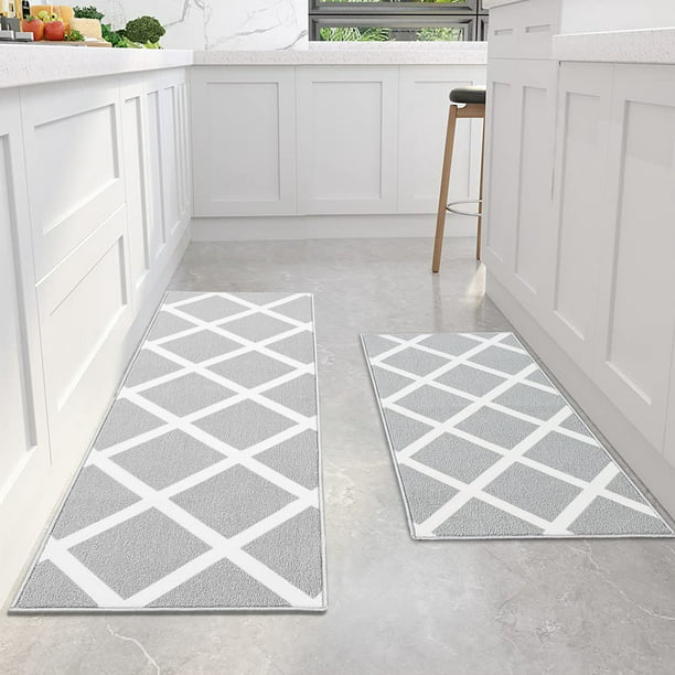 Kitchen Rugs and Mats Set Non-Slip Anti-Fatigue