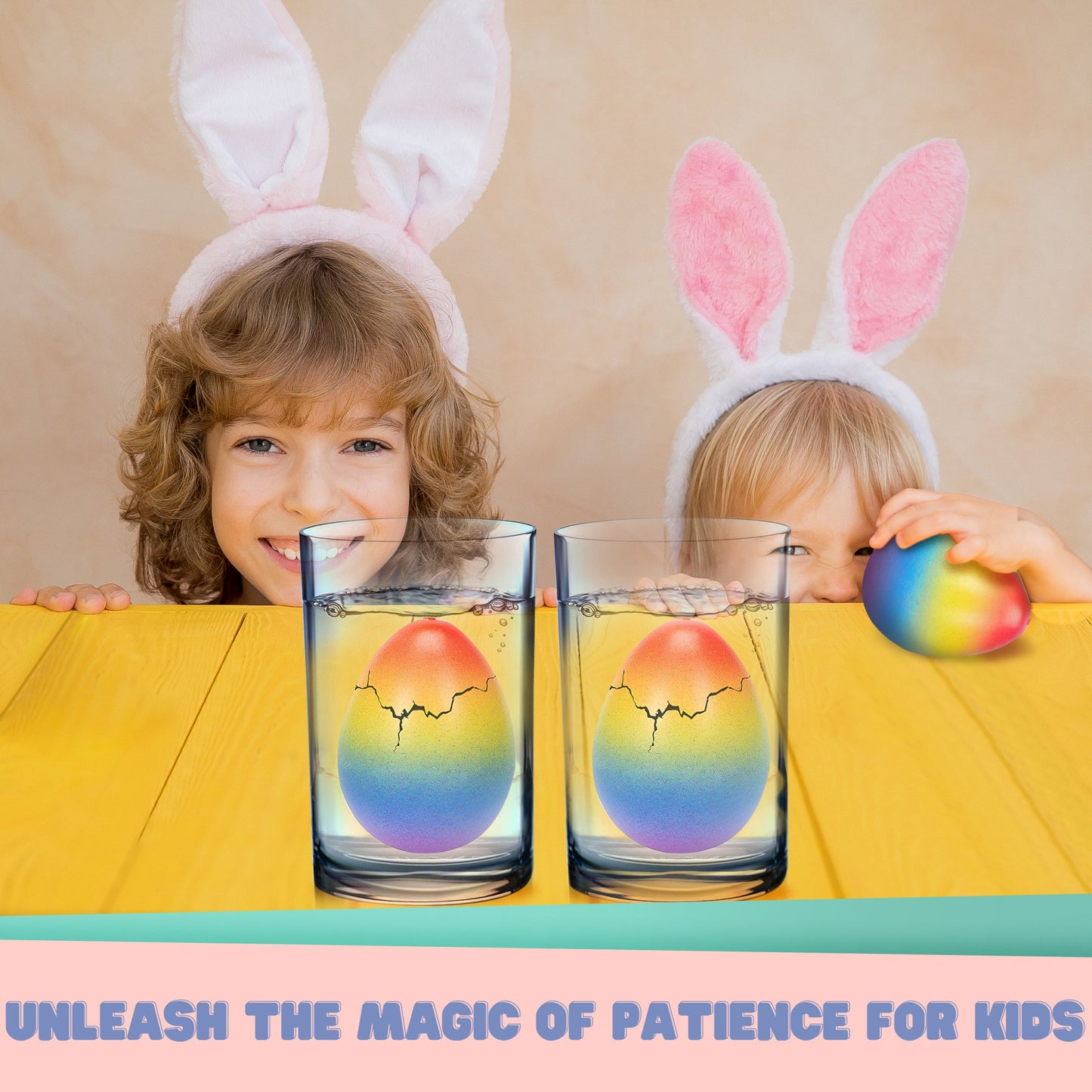 JoyX 2 Pack Unicorn Growing Hatching Easter Eggs for Girls & Boys