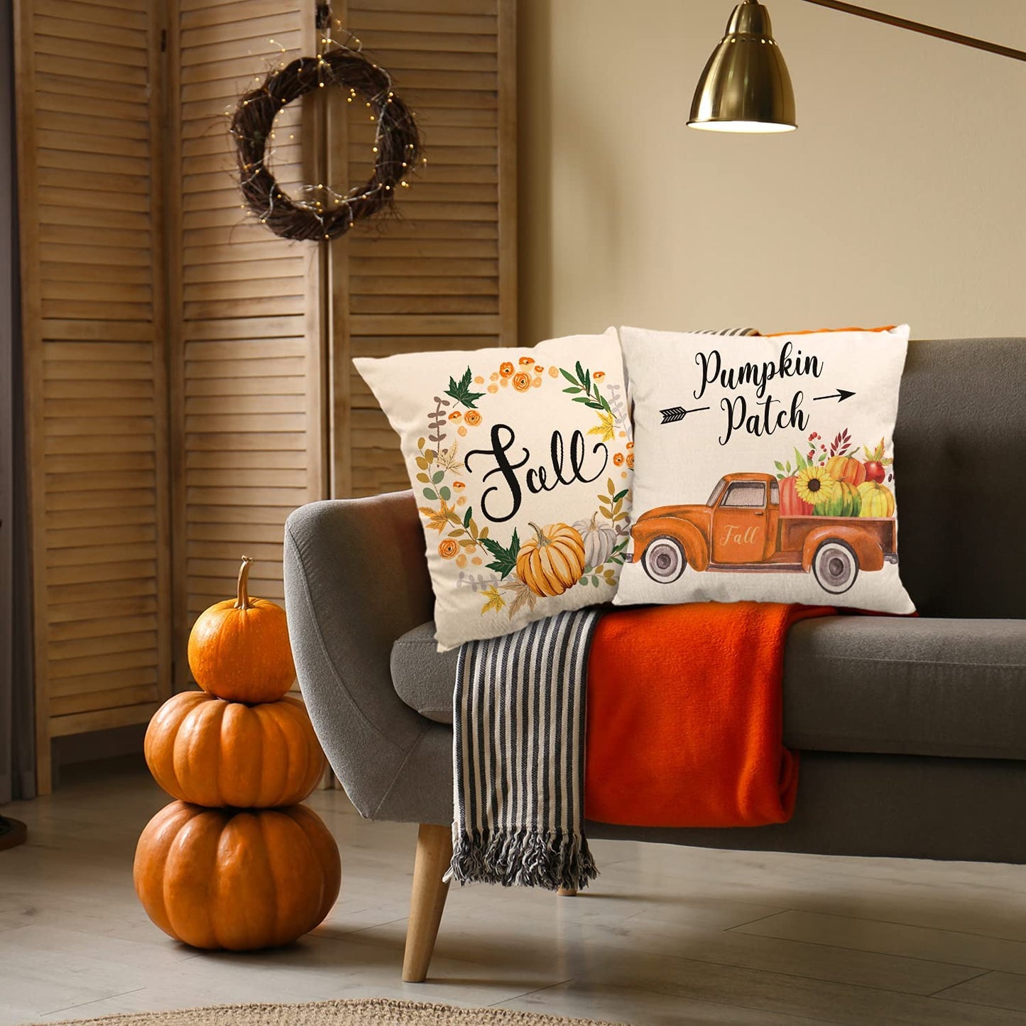Fall Pillow Covers Set