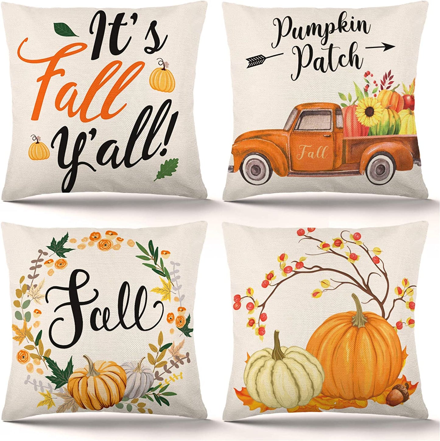 Fall Pillow Covers Set