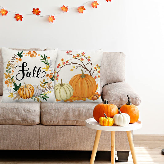 Fall Pillow Covers Set