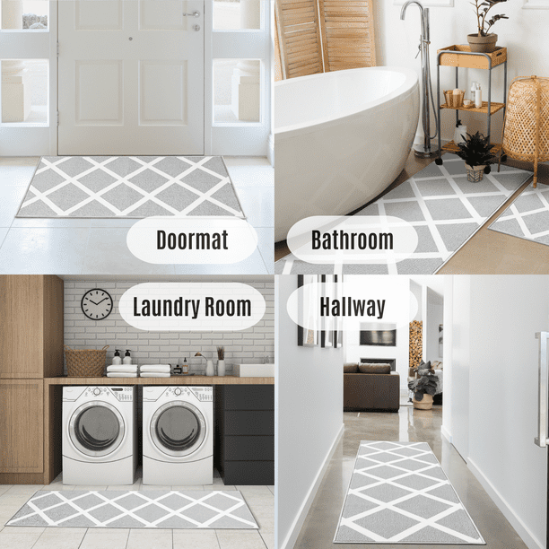 Kitchen Rugs and Mats Set Non-Slip Anti-Fatigue