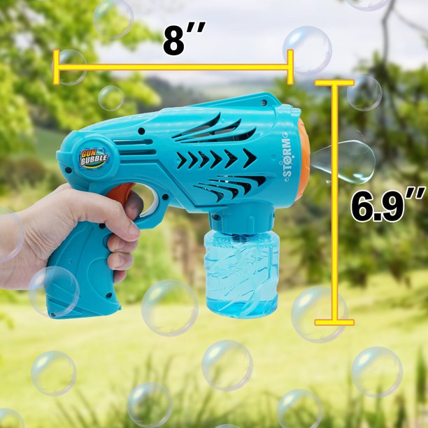 2 Bubble Guns with 2 Bottles Bubble Refill Solution