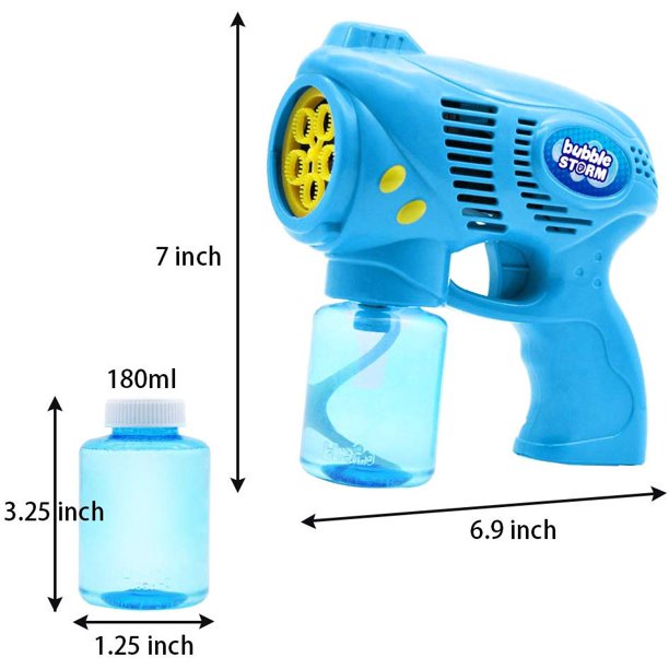 2 Bubble Guns with 2 Bottles Bubble Refill Solution