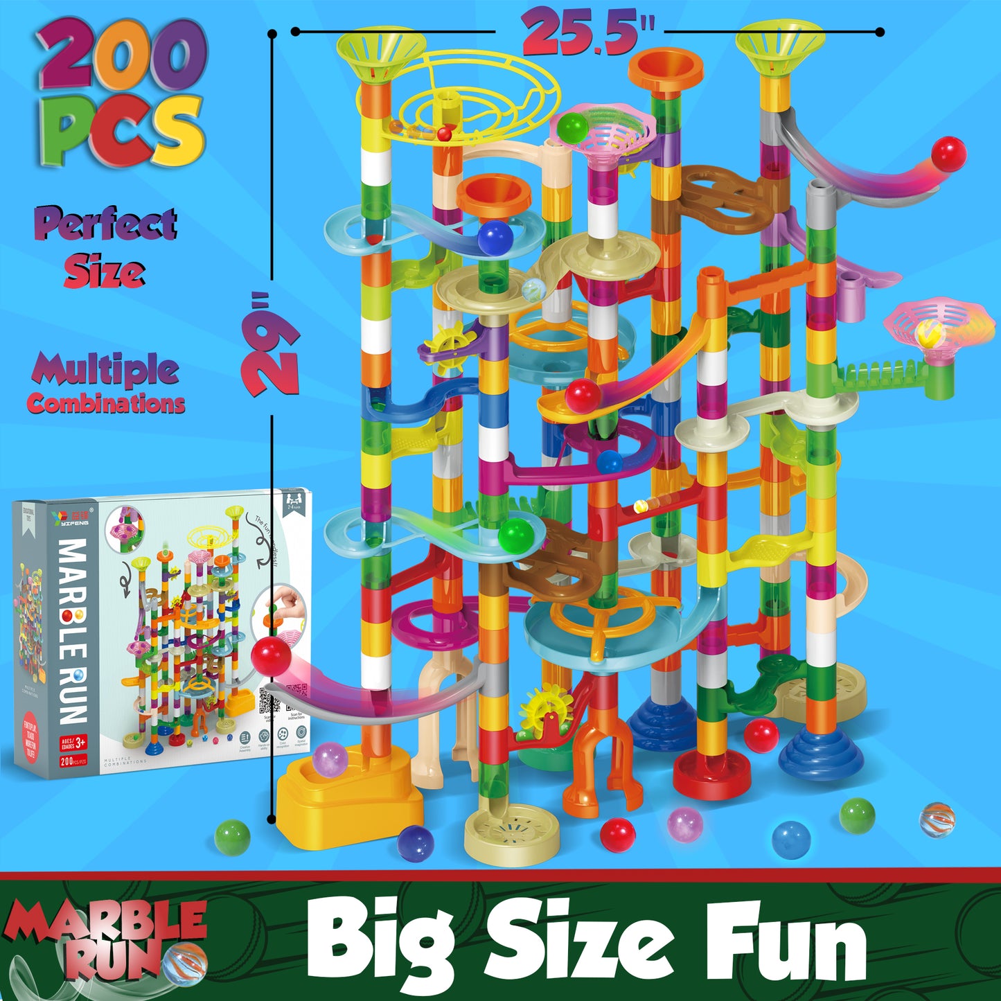 Marble Fun Toy Set for Fine Motor Skills
