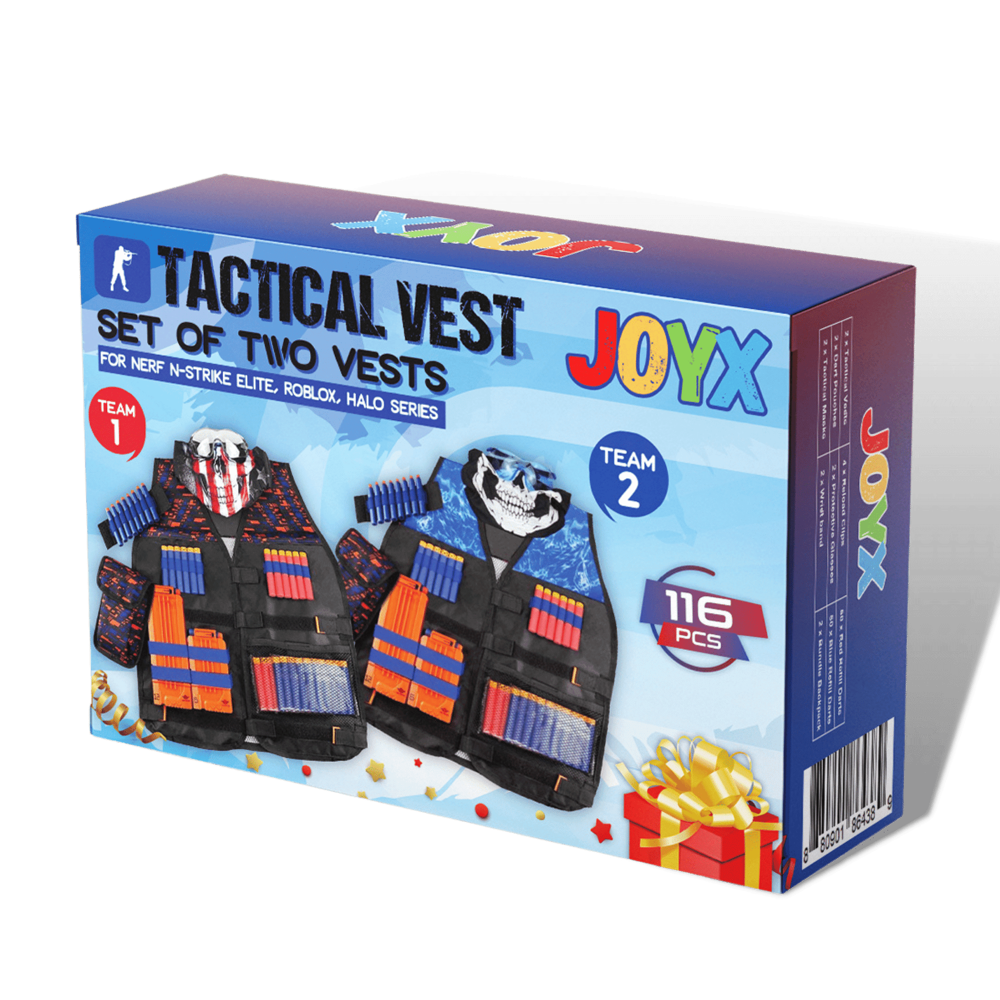 Tactical Vest Kits Compatible with Nerf Guns N-Strike Elite Series, Fortnite Toys