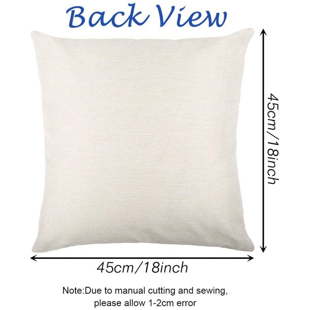 White Christmas tree throw pillow cover