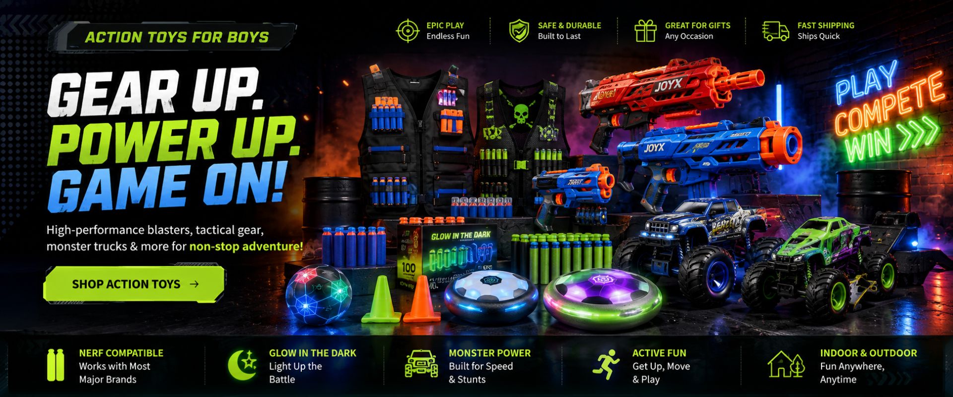 JoyX | Toys for kids, holiday decorations & party essentials.