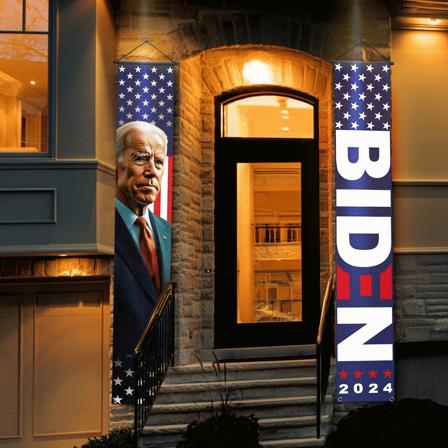 DecorX Biden Harris - Kamala 2024 Presidential Campaign Banner - Patriotic Political Decoration for Home and Garden