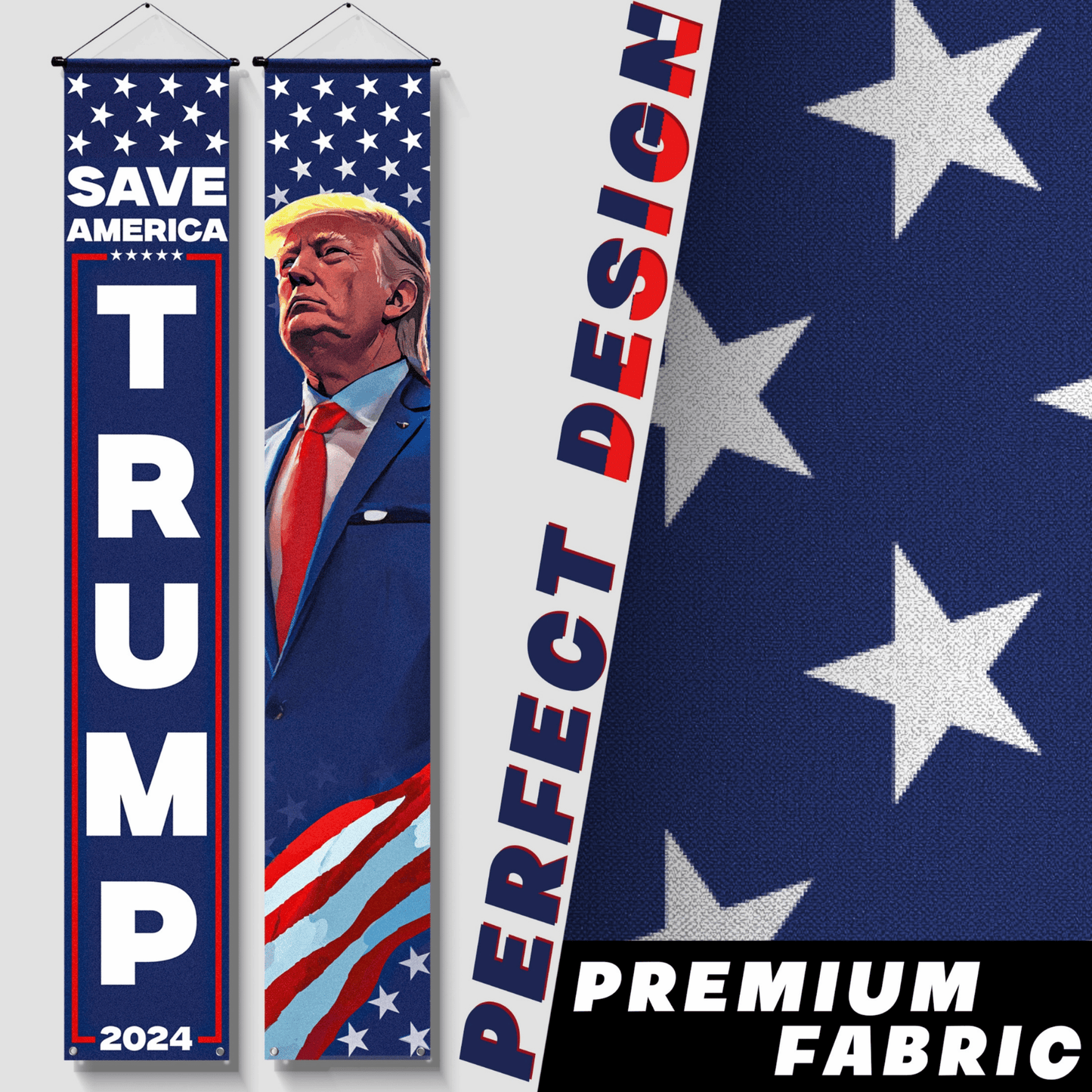 DecorX Trump 2024 Save America Banner – Patriotic Home & Garden Decoration