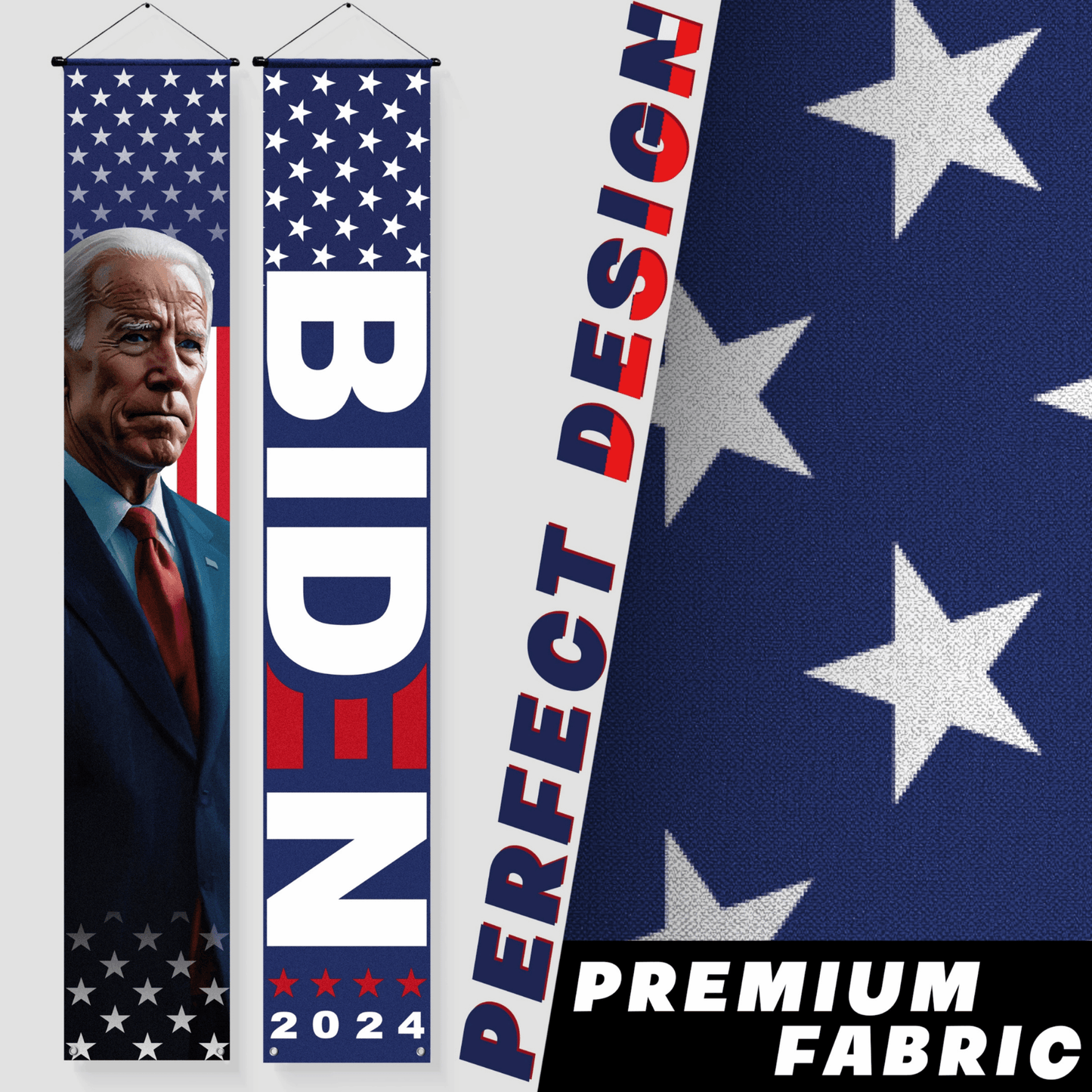 DecorX Biden Harris - Kamala 2024 Presidential Campaign Banner - Patriotic Political Decoration for Home and Garden