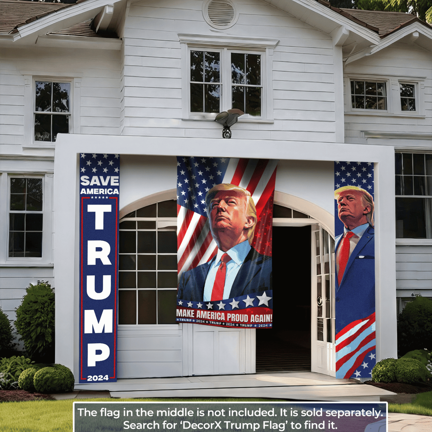 DecorX Trump 2024 Save America Banner – Patriotic Home & Garden Decoration