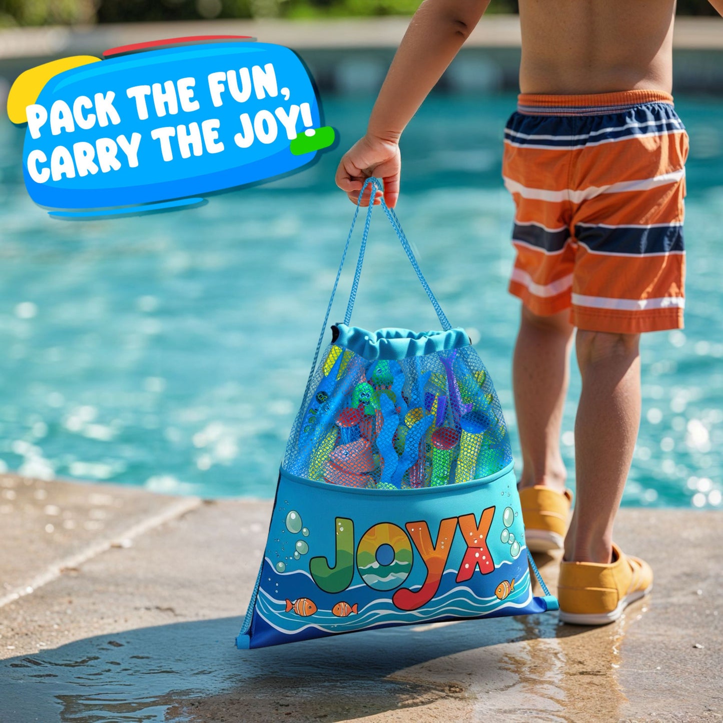 35 Pcs Pool Toys Set with LED Pool Light Cubes Diving and Swimming Learning for Kids