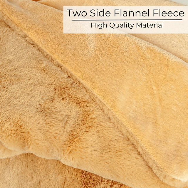 Luxurious Faux Fur Throw Blanket