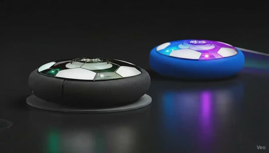 JoyX Rechargeable Air Hover Soccer Balls for Kids – Indoor Games with LED Lights 2 Pack