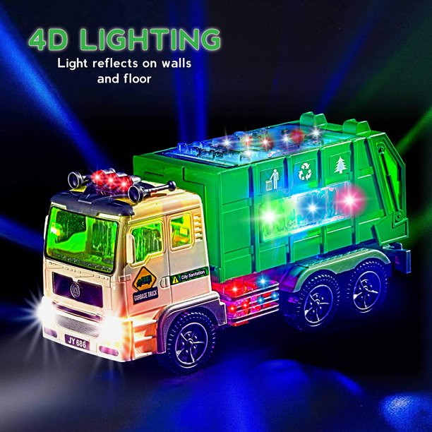4D Lighting Garbage Truck Toy