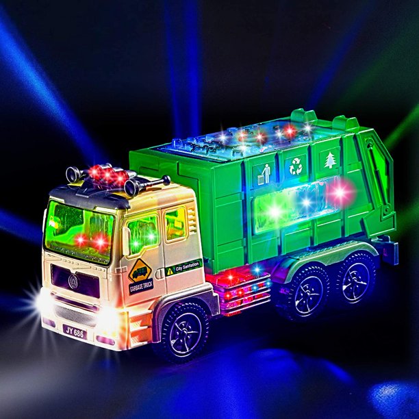 4D Lighting Toy Garbage Truck