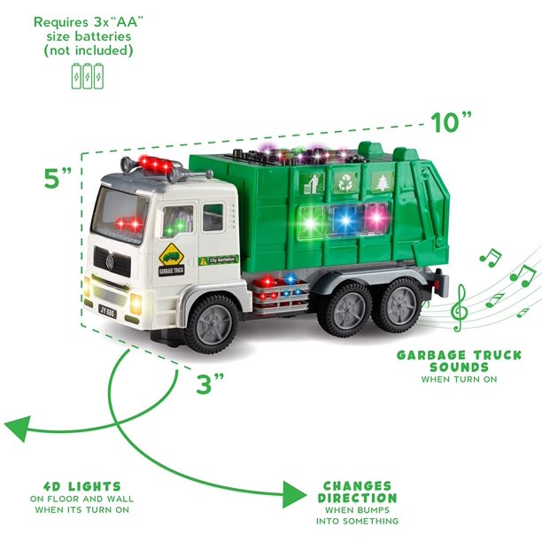4D Lights Garbage Truck Toy