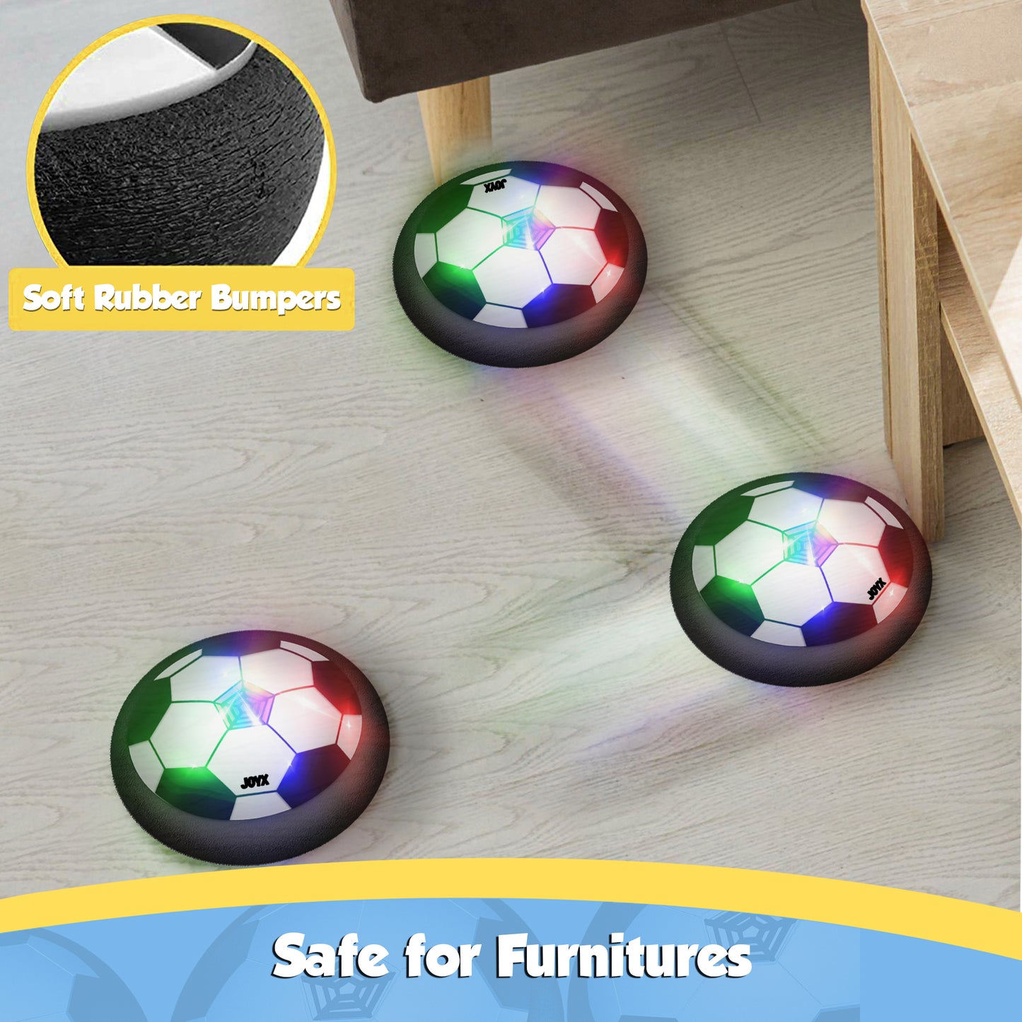 Indoor hover soccer ball toy