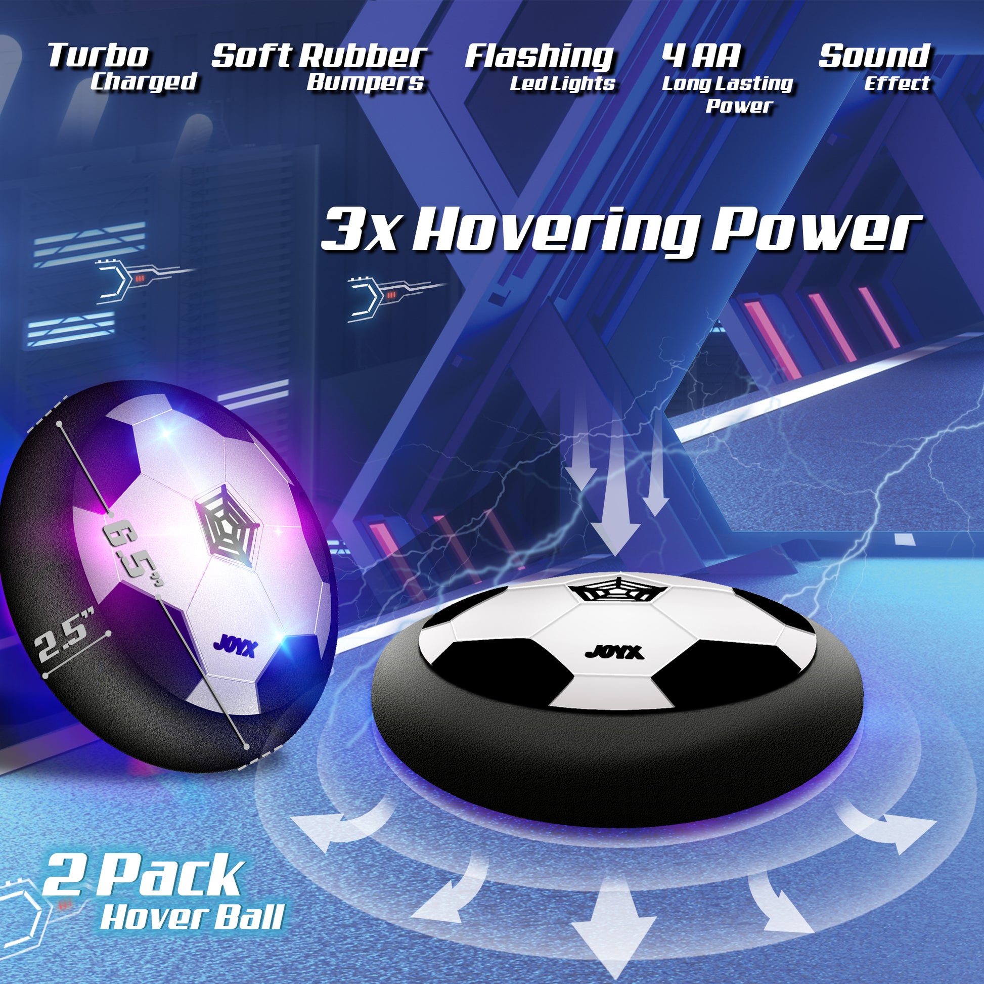 Boys Girls 2 LED Light Soccer Balls with Foam Hover Ball - China Hover Ball  and Ball price