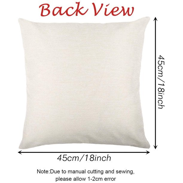 Joy to the World throw pillow cover with red and green text