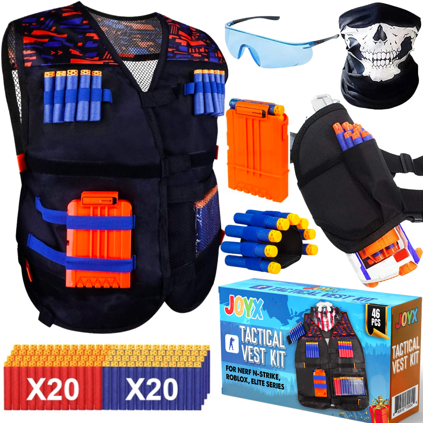 Nerf Tactical Vest Kit with Nerf Gun